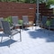 Cosco Outdoor Living Paloma Steel Patio Dining Chairs, Charcoal 6PK 88645CHCE - alternate 7